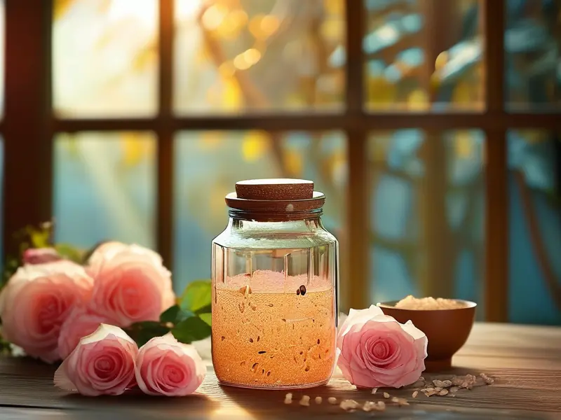 玫瑰花糯米酒酿制过程展示