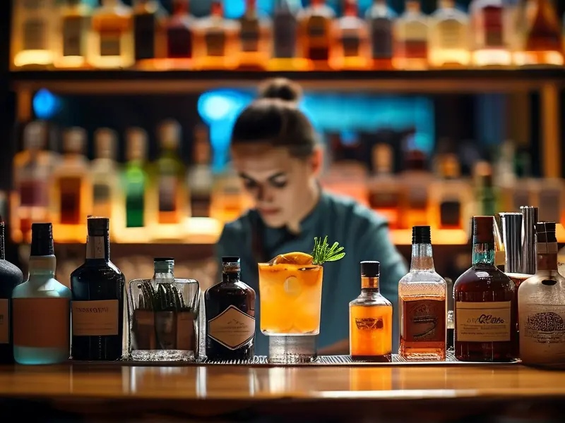 绵阳调酒培训现场教学照片