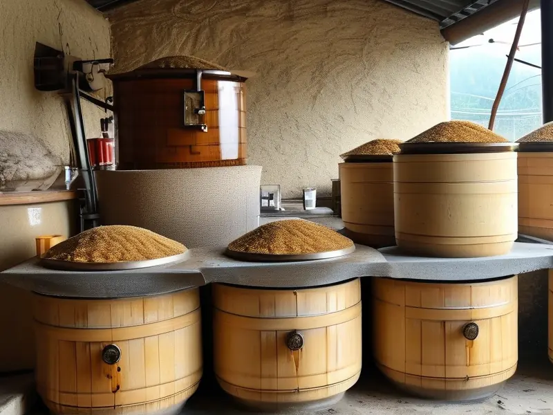 传统米酒酿造过程图解