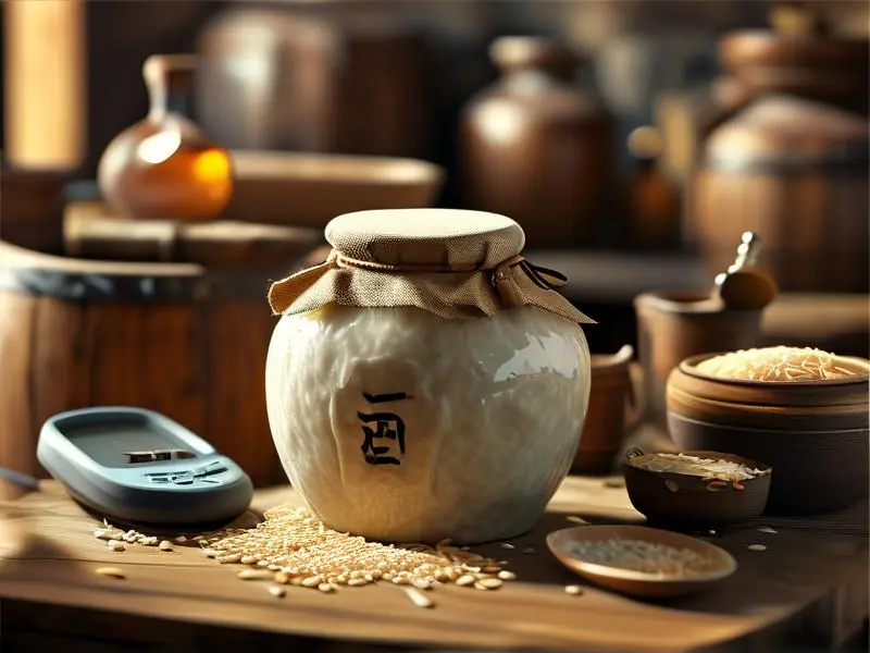 米酒酿造过程中的发酵状态