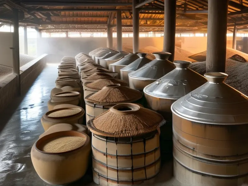 米香型固态法白酒酿造过程图解