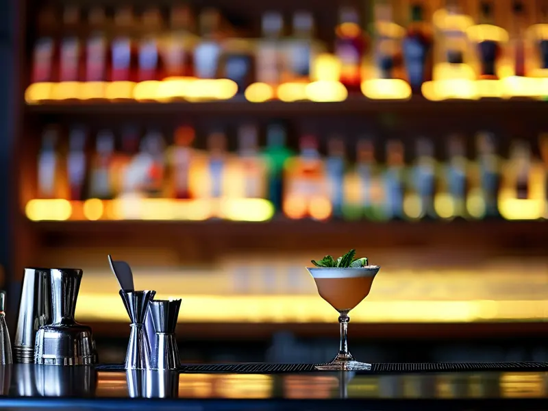 专业调酒师调制鸡尾酒