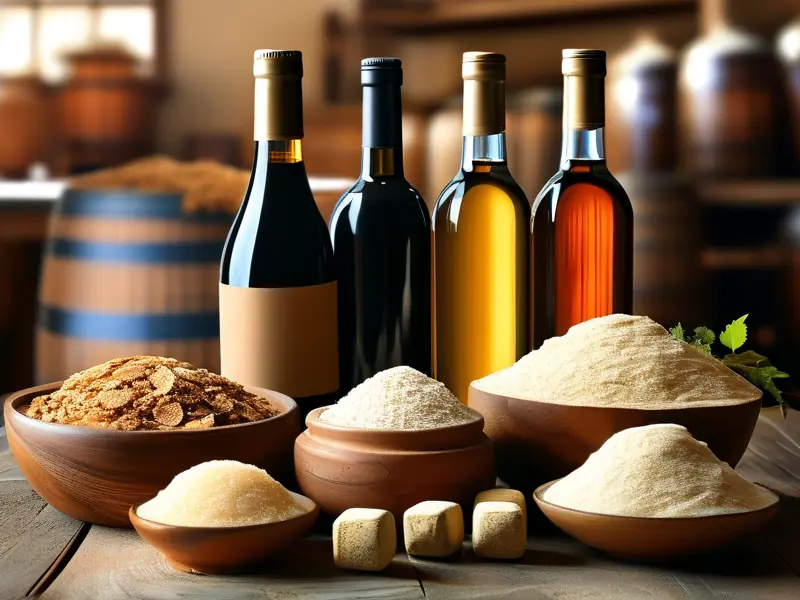 不同种类酒曲对比展示图