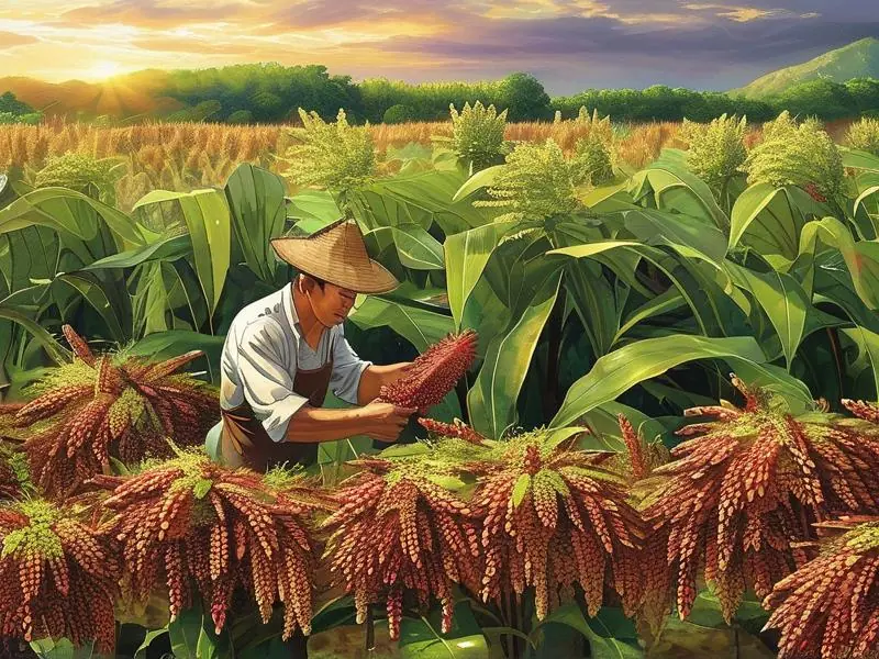 中国优质高粱产区分布及酿酒过程展示图