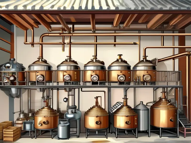 白酒酿造工艺流程示意图