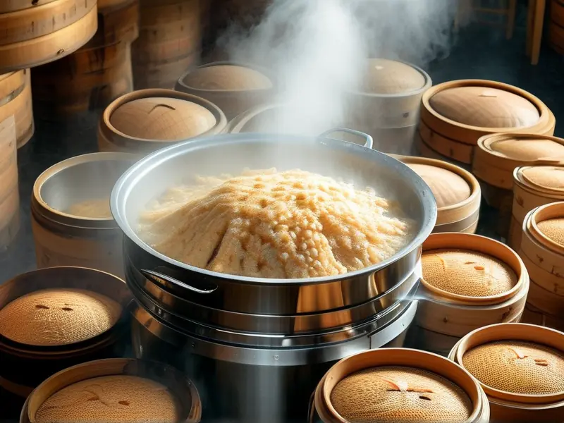 酿酒稻壳清蒸方法操作示意图