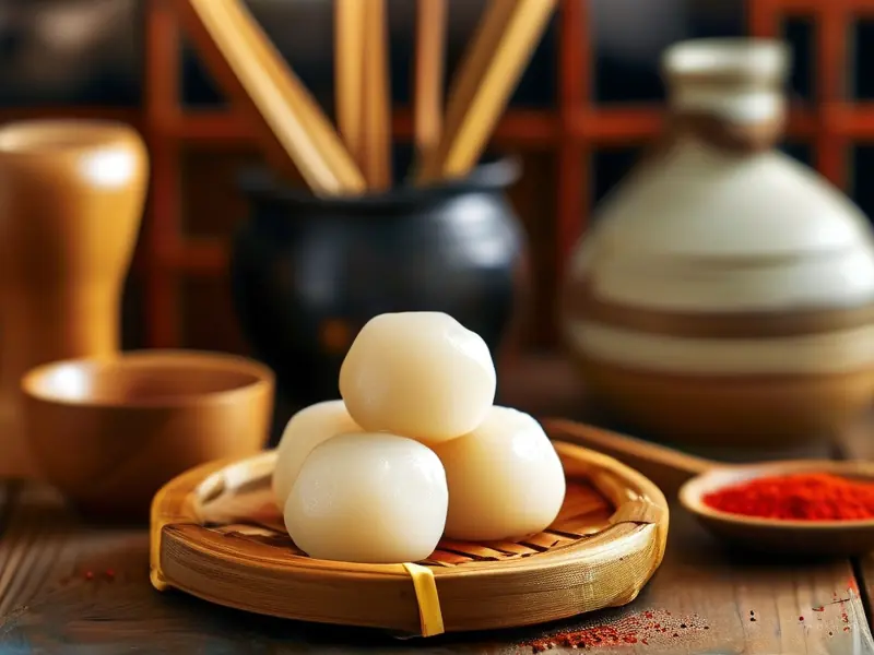 传统酿酒酒曲制作原料与工具展示