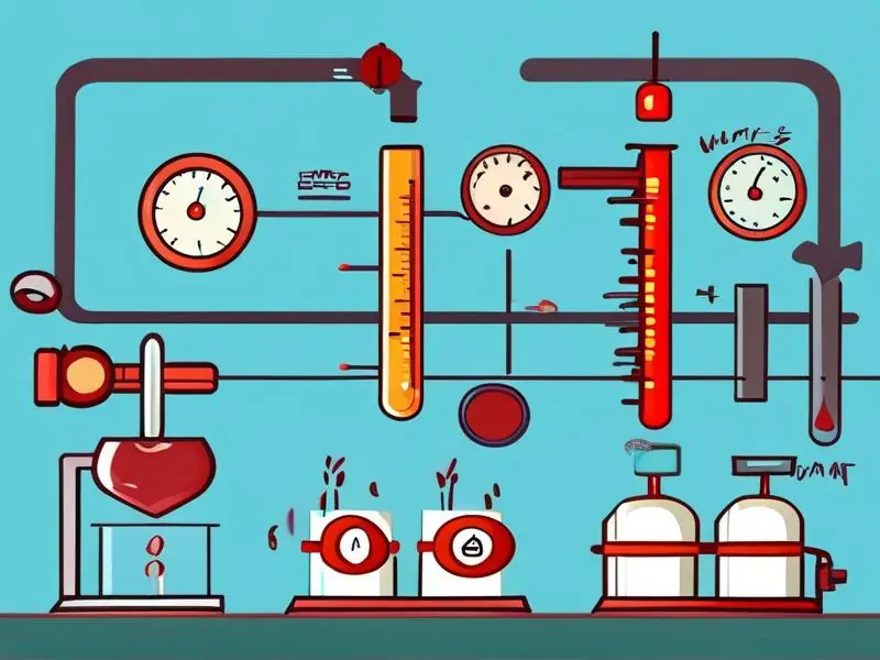 酿酒发酵温度控制示意图