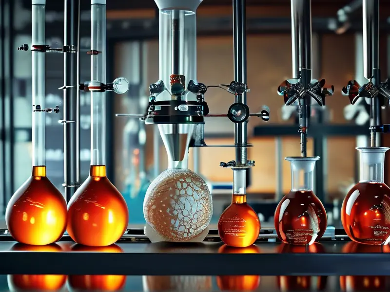 酿酒化学实验与发酵过程示意图