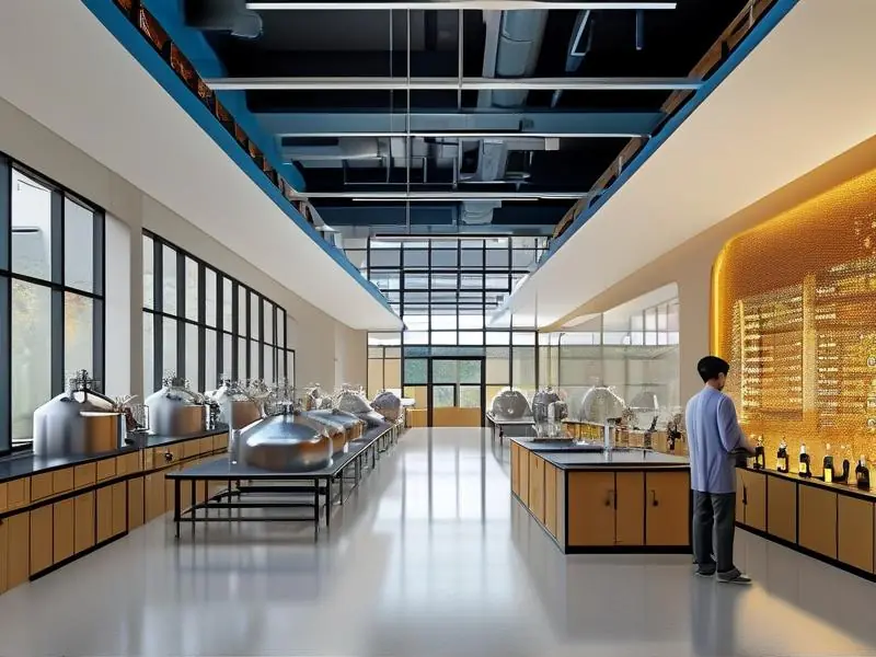 酿酒技术学院学生实践操作酿酒设备