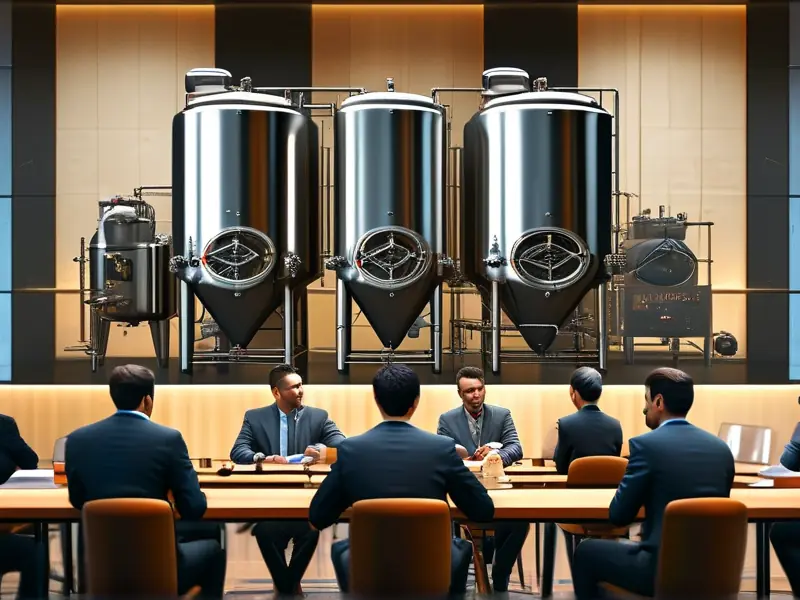 酿酒设备招标会议现场讨论