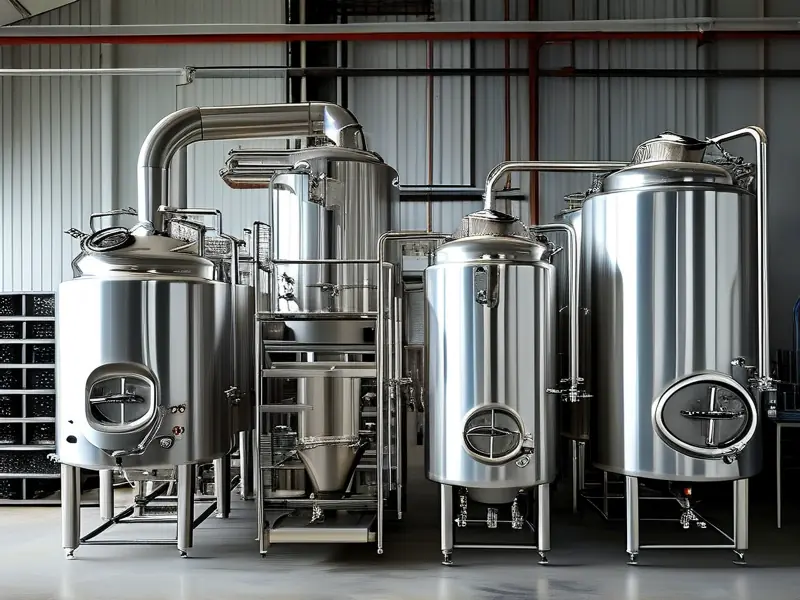 不锈钢酿酒设备整套展示