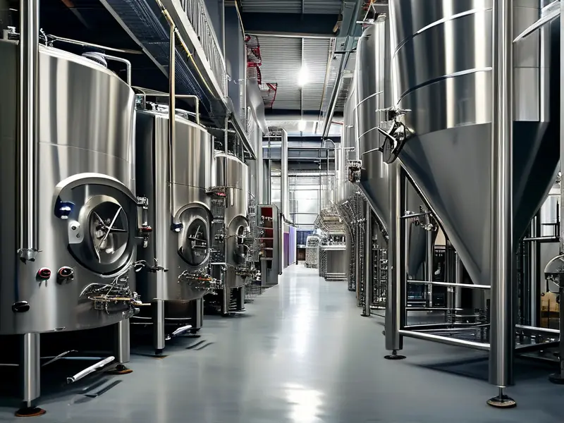 酿酒设备制造厂生产车间实景照片