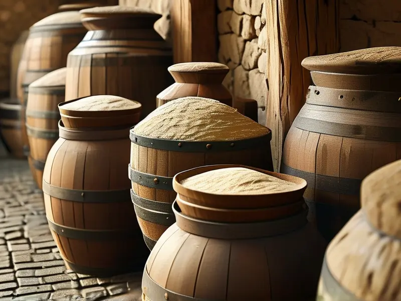 传统酿酒使用酒曲的过程展示