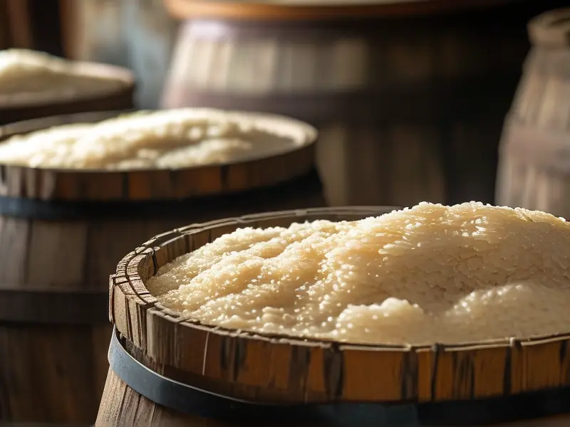 传统酿米酒的制作过程