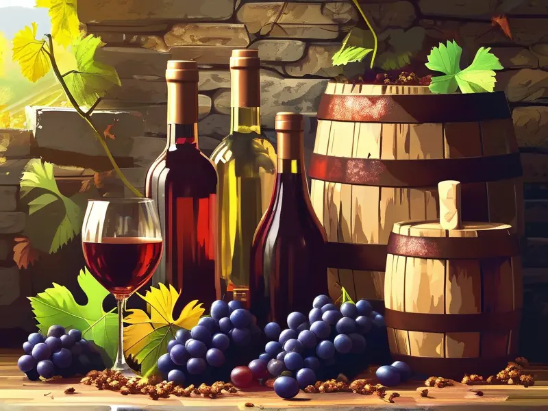 红葡萄酒酿造过程示意图