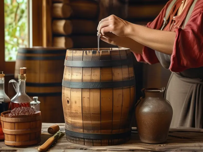 酿造酒加水操作示意图