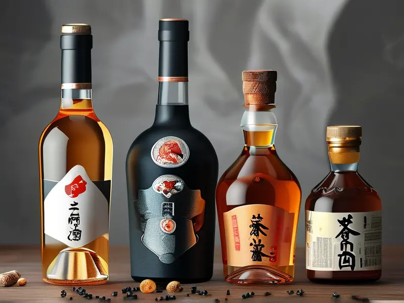 酿造酒精与勾兑酒对比示意图