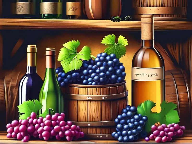 酿造葡萄酒的流程示意图