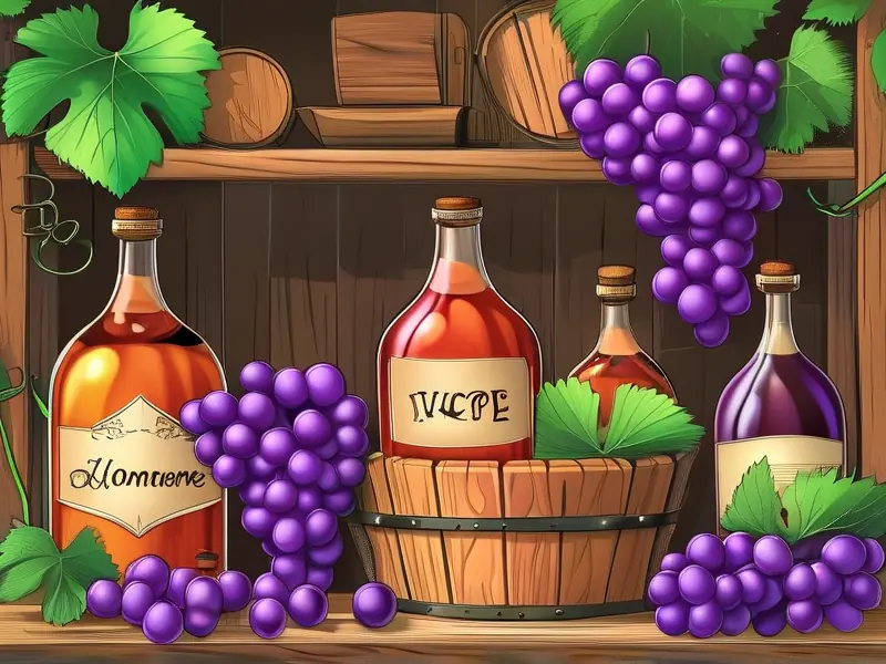 酿制葡萄酒的过程图解