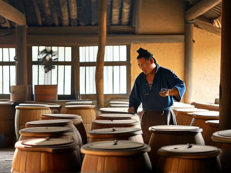 农村传统小烧酒酿造工艺实拍图