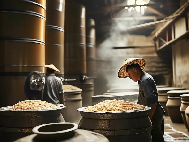 浓香型白酒传统酿造工艺现场操作演示