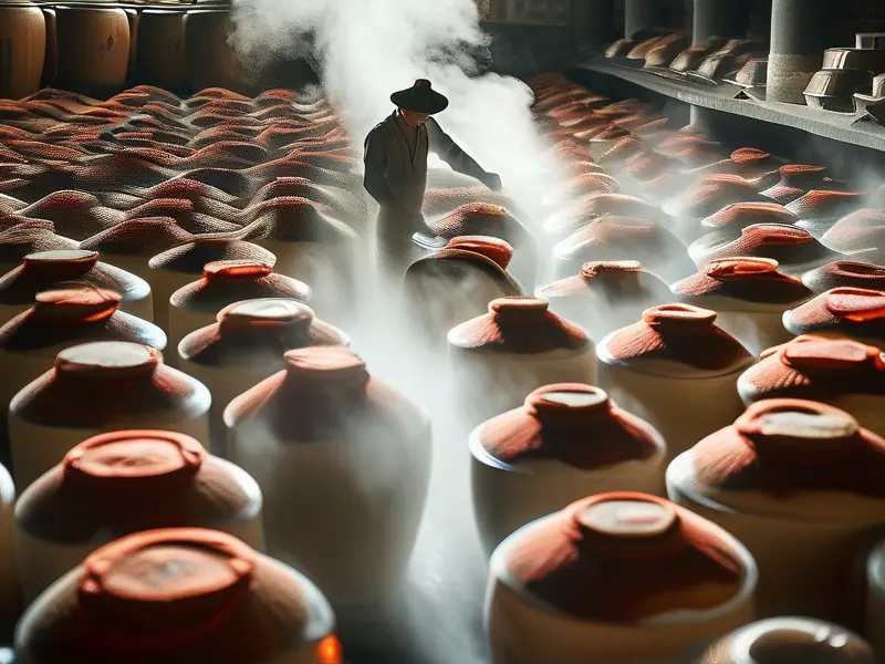 浓香型白酒传统酿造工艺现场展示