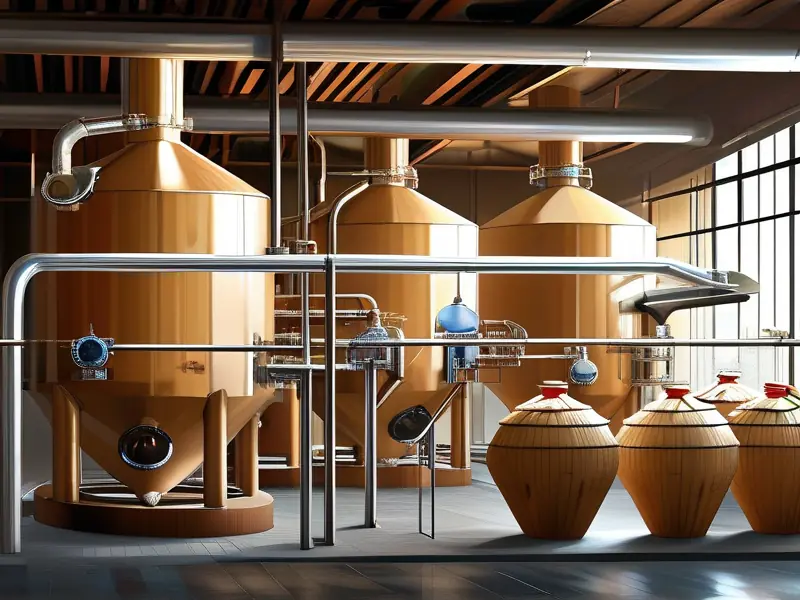 浓香型白酒酿造工艺流程示意图