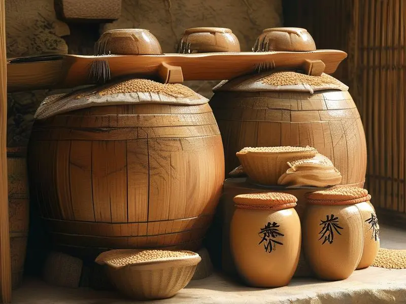 糯米酿的酒制作过程展示