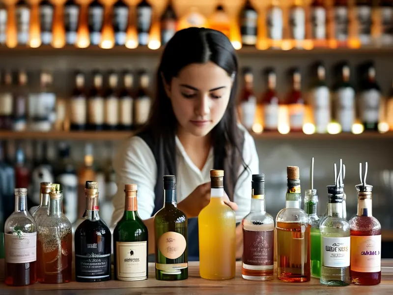 培训学校学调酒实操课程现场