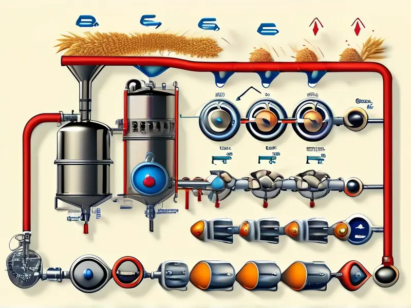 啤酒酿造完整工艺流程示意图