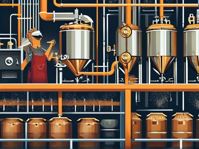 啤酒酿制技术流程示意图