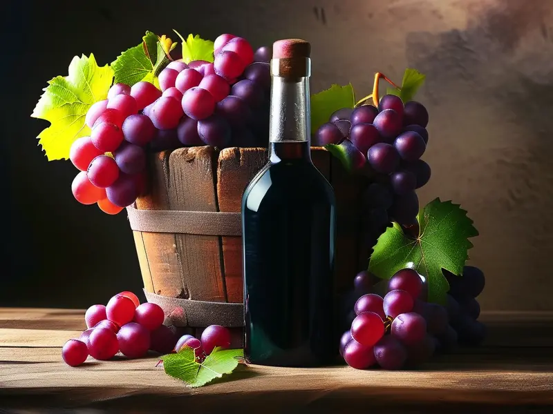 葡萄果酒制作过程展示