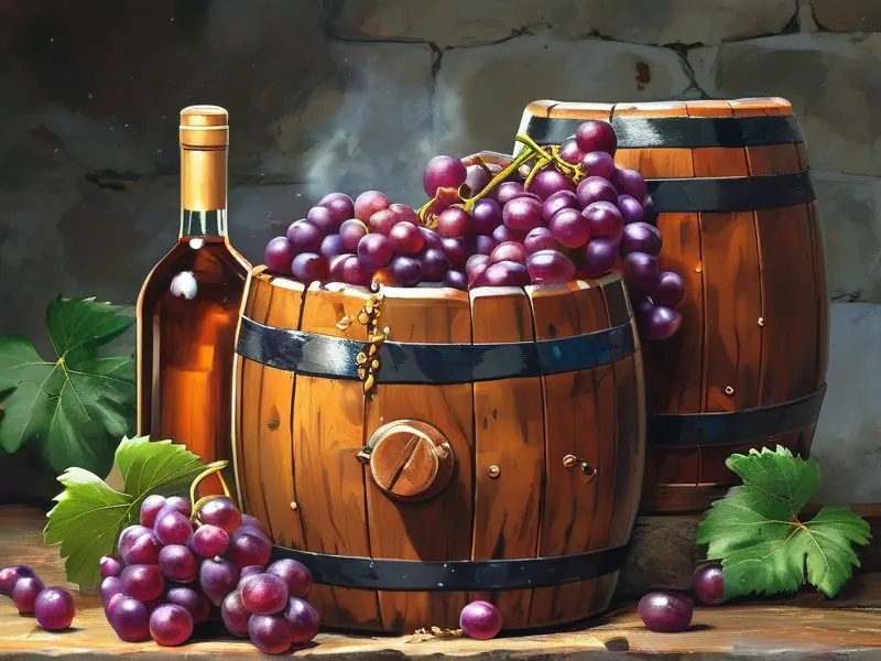 葡萄烧白酒发酵过程示意图