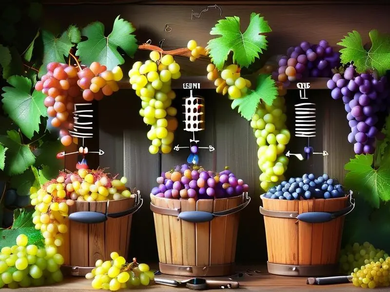 家庭葡萄酿酒步骤示意图