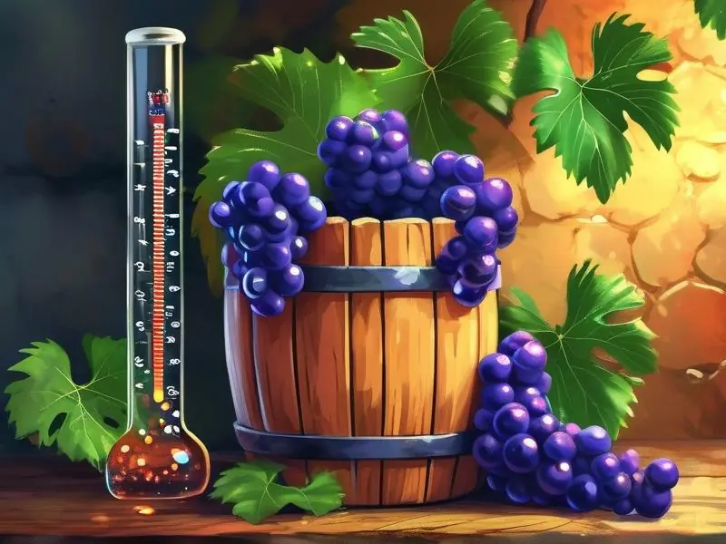 葡萄发酵过程示意图