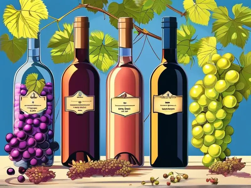 葡萄酒酿造过程示意图