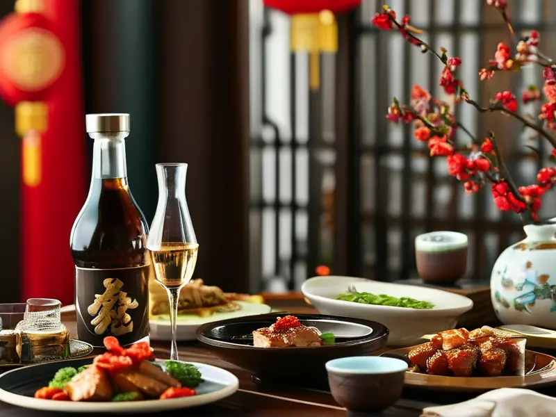 乔迁酒宴现场宾客举杯庆祝场景