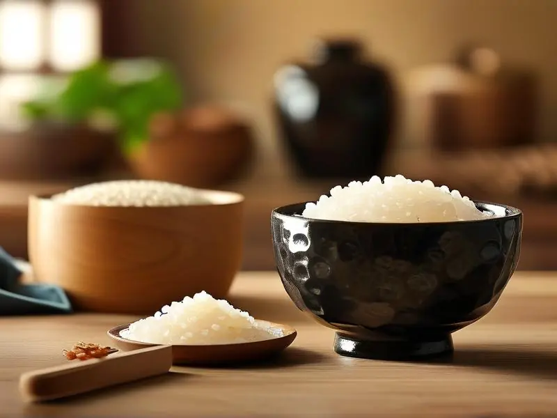 糯米甜酒制作过程展示