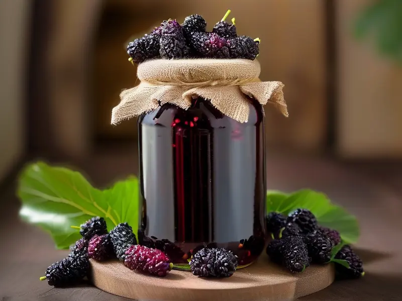 家庭自制桑葚酒的制作过程展示