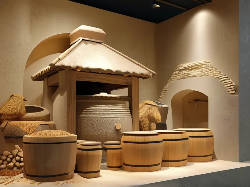 清香型白酒酿造工艺流程示意图