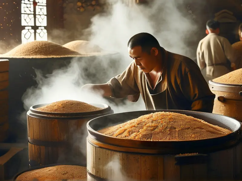 传统清香型白酒酿造过程展示