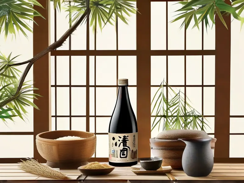 日本清酒本酿造酒展示图