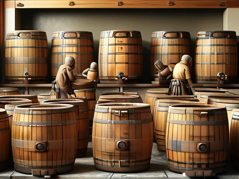 日本清酒传统酿造工艺现场展示