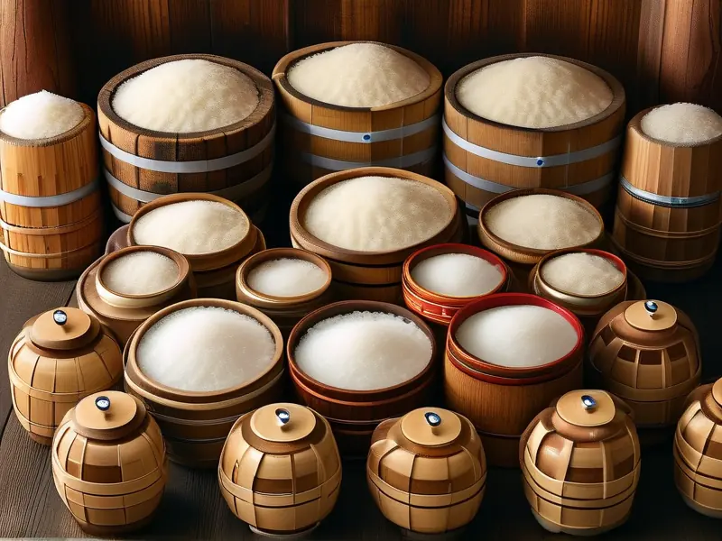 日本清酒传统酿造工艺展示