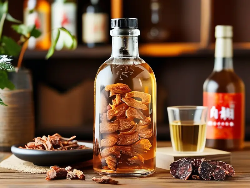 肉苁蓉泡酒制作过程展示