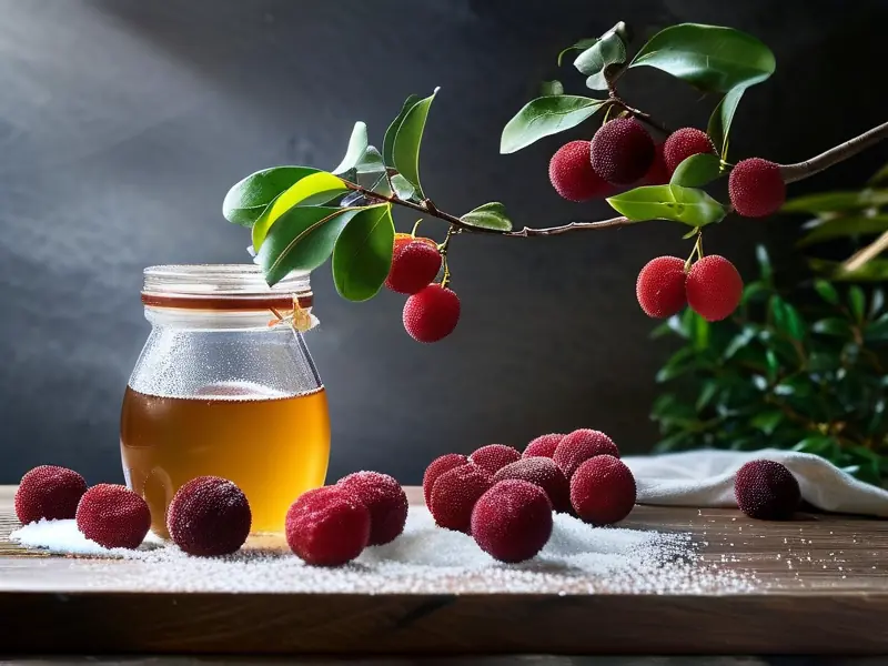 酿造杨梅酒的材料与步骤展示