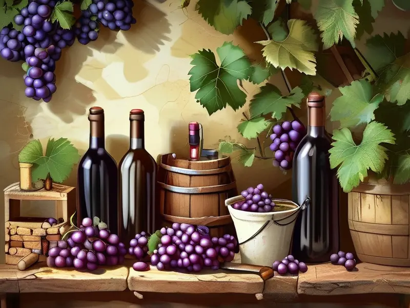 家庭自酿葡萄酒的步骤展示
