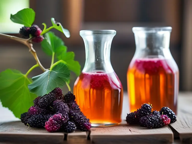 桑葚酒酿造过程展示