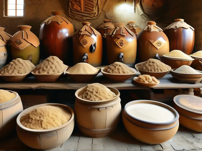 传统酒曲制作工艺流程示意图